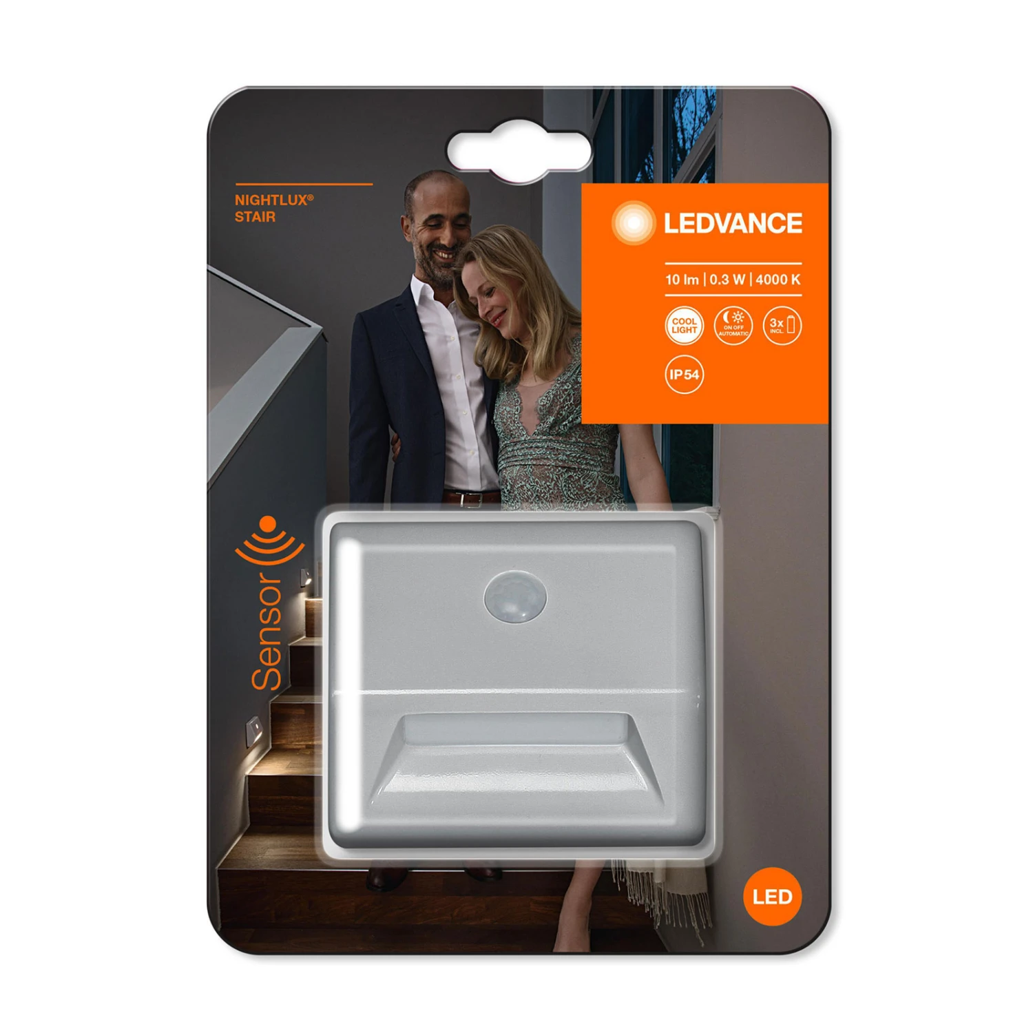 LEDVANCE Nightlux Stair LED-Treppenleuchte Silber 5 LEDVANCE Nightlux Stair LED-Treppenleuchte Silber – Bild 3