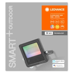 LEDVANCE SMART+ WiFi Floodlight, RGBW, Grau, 30W -Eleganter Beleuchtungsladen 6106473 7