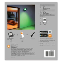 LEDVANCE SMART+ WiFi Floodlight, RGBW, Grau, 30W -Eleganter Beleuchtungsladen 6106473 8