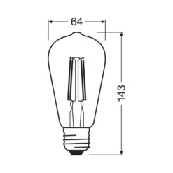 LEDVANCE SMART+ WiFi Filament E27 5,5W 827 Edison -Eleganter Beleuchtungsladen 6106502 4