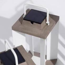 Solarlaterne Teckalu, Duratek/weiß, 36,5cm -Eleganter Beleuchtungsladen 6112039 3