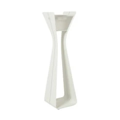 LED-Solarleuchte Osmoz Aus Aluminium, 175 Cm, Weiß