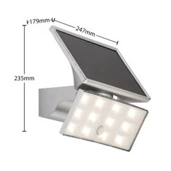 Prios Imsa LED-Außenwandstrahler, Sensor, Solar -Eleganter Beleuchtungsladen 6117011 4