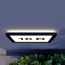 Prios Darui LED-Außenwandleuchte Mit Hausnummerset -Eleganter Beleuchtungsladen 6117016 3