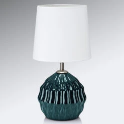 Markslöjd Mit Grünem Keramikfuß - Textil-Tischlampe Lora -Eleganter Beleuchtungsladen 6506139 3