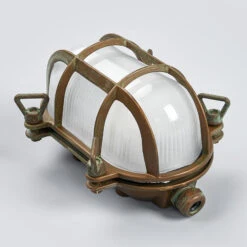 Außen-Wandleuchte Oval Bengt Messing-antik/opal -Eleganter Beleuchtungsladen 6515265 3