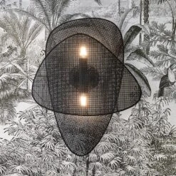 MARKET SET Screen Wandleuchte 2-flammig Schwarz