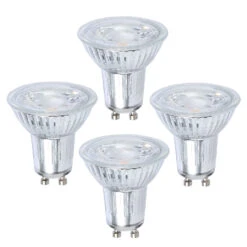 LED-Reflektor GU10 7W 600lm Warmweiß 4er-Set