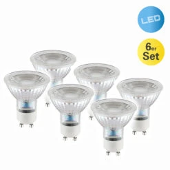 LED-Reflektor GU10 4,6W 450lm Warmweiß 6er-Set -Eleganter Beleuchtungsladen 7001340 1
