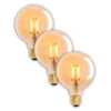 LED-Globelampe E27 4,1W 310lm Warmweiß Gold 3erSet