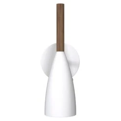 Wandleuchte Pure In Weiß Mit Holzelement -Eleganter Beleuchtungsladen 7005932 4