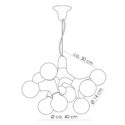 Next DNA Chandelier - Designer-Kronleuchter Kupfer -Eleganter Beleuchtungsladen 7019036 2