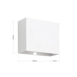 LED-Außenwandleuchte Akzent, Weiß -Eleganter Beleuchtungsladen 7255640 5