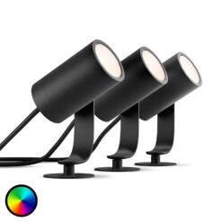 Philips Hue White+Color Ambiance Lily Spot 3er-Set -Eleganter Beleuchtungsladen 7534054 1
