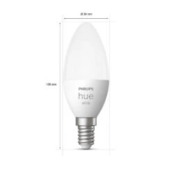 Philips Hue White 5,5W E14 LED-Kerzenlampe 2er-Set -Eleganter Beleuchtungsladen 7534161 3