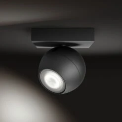 Philips Hue Buckram LED-Spot, Schwarz Erweiterung -Eleganter Beleuchtungsladen 7534221 4