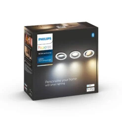 Philips Hue Milliskin LED-Einbauspot 3er Rund Weiß -Eleganter Beleuchtungsladen 7534327 2
