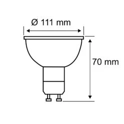 Paulmann LED-Reflektor GU10 4W Warmweiß 350 Lumen -Eleganter Beleuchtungsladen 7601388 7