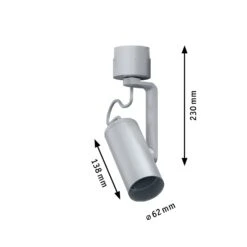 Paulmann Apol II URail Spot Chrom Matt -Eleganter Beleuchtungsladen 7602683 7