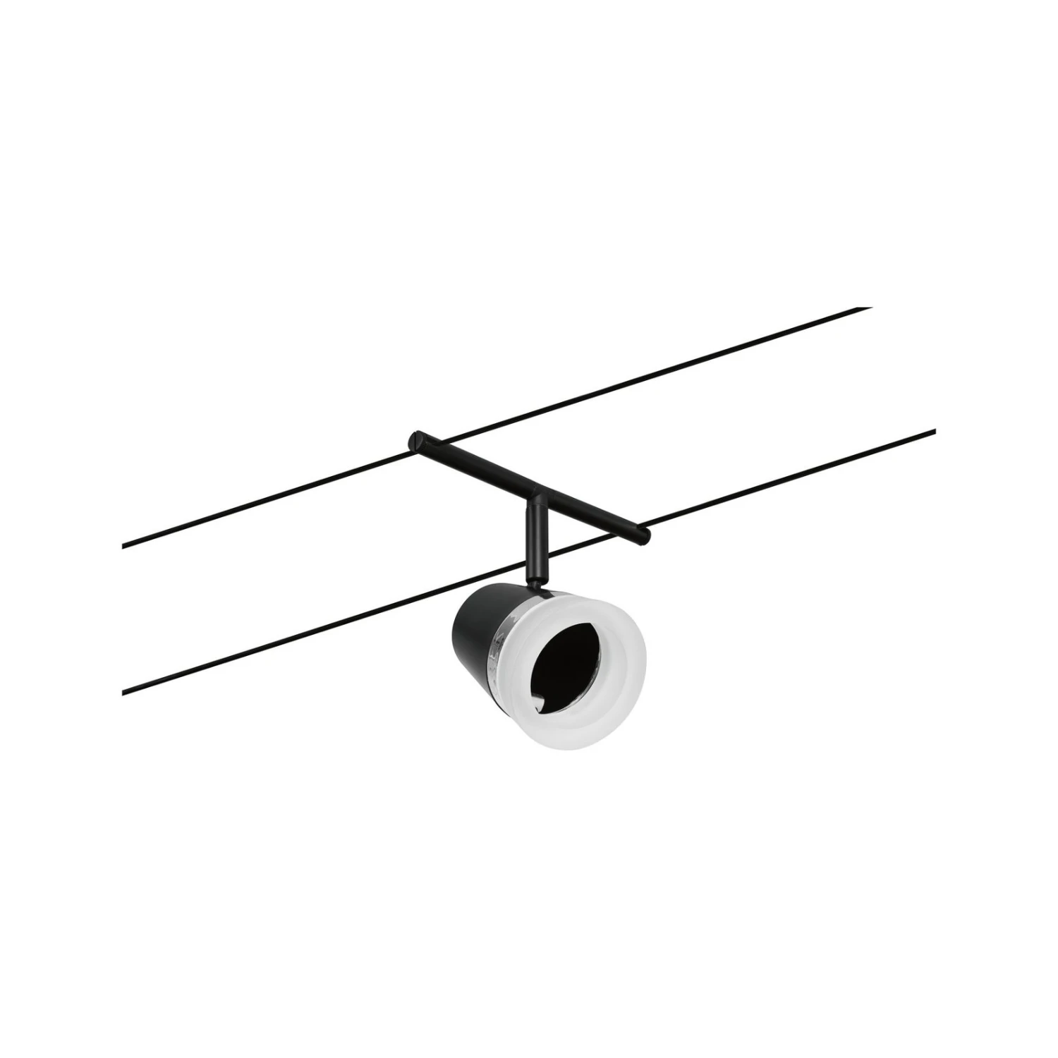 Paulmann Cone Seilsystem Basisset 5fl. Schwarz Mat 9 Paulmann Cone Seilsystem Basisset 5fl. Schwarz Mat – Bild 7
