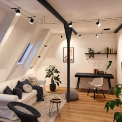 Paulmann Cone Seilsystem Basisset 5fl. Schwarz Mat 19 Paulmann Cone Seilsystem Basisset 5fl. Schwarz Mat -Eleganter Beleuchtungsladen 7602837 8