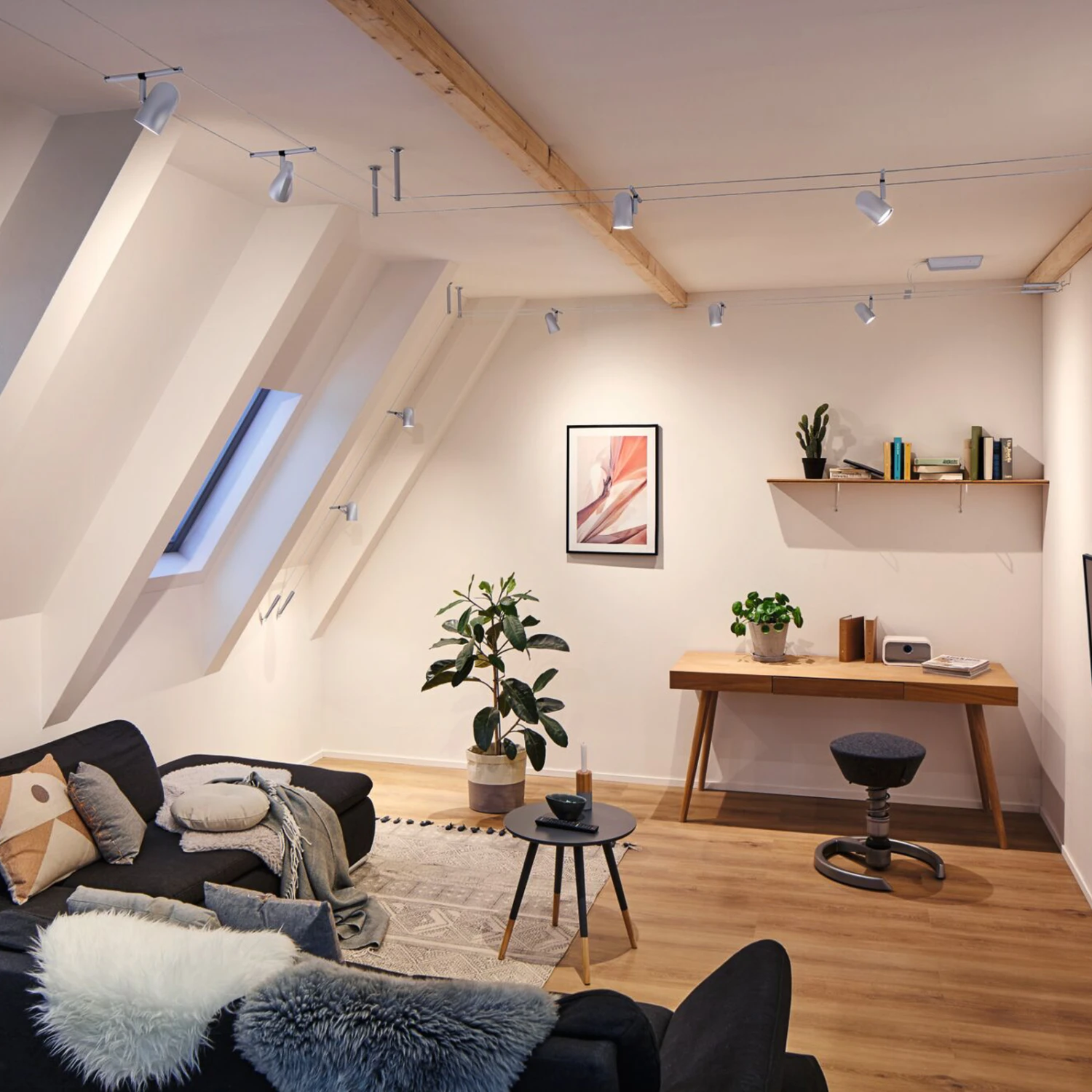 Paulmann Cup Seilsystem Basisset 5fl. Chrom Matt 11 Paulmann Cup Seilsystem Basisset 5fl. Chrom Matt – Bild 9