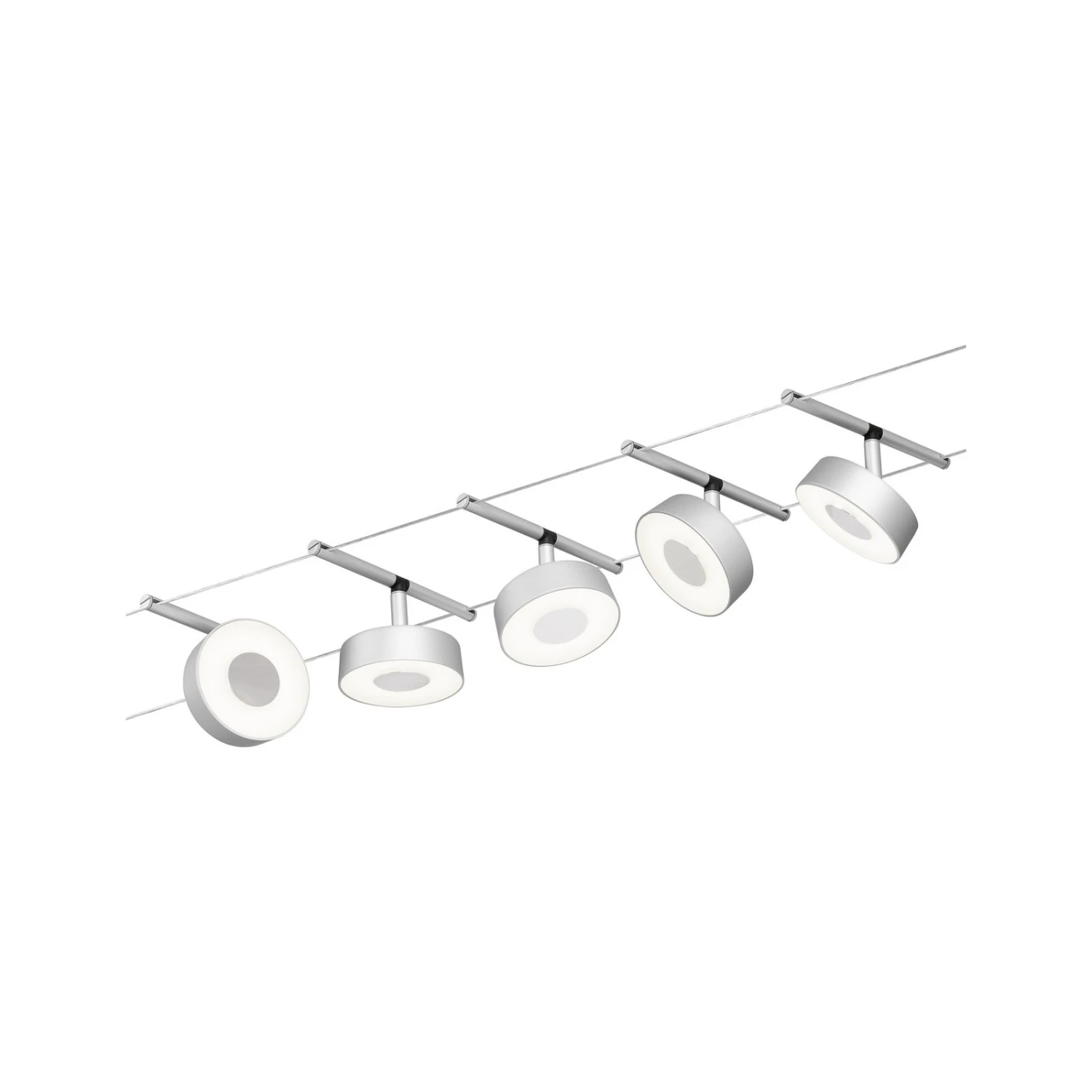 Paulmann Circle LED-Seilsystem 5fl. Chrom Matt 4 Paulmann Circle LED-Seilsystem 5fl. Chrom Matt – Bild 2