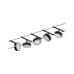 Paulmann Circle LED-Seilsystem 5fl. Schwarz Matt -Eleganter Beleuchtungsladen 7602843 2