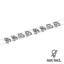Paulmann Cardan Seilsystem 8fl. Chrom Matt/chrom -Eleganter Beleuchtungsladen 7602922 2
