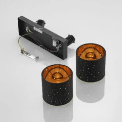 Lindby Darima Deckenstrahler, Zweiflammig, Schwarz -Eleganter Beleuchtungsladen 8032609 8