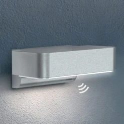 STEINEL L 800 S Sensor-Außenwandleuchte Silber