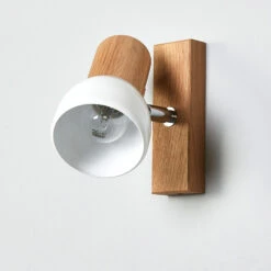 Svenda - Wandspot Aus Geöltem Eichenholz -Eleganter Beleuchtungsladen 8574252 2