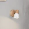 Wandspot Svantje Mit Eichenholz-Details -Eleganter Beleuchtungsladen 8574316