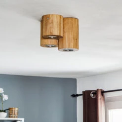 Deckenlampe Wooddream 3-flammig Eiche, Rund -Eleganter Beleuchtungsladen 8574392 2