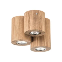 Deckenlampe Wooddream 3-flammig Eiche, Rund -Eleganter Beleuchtungsladen 8574392 3