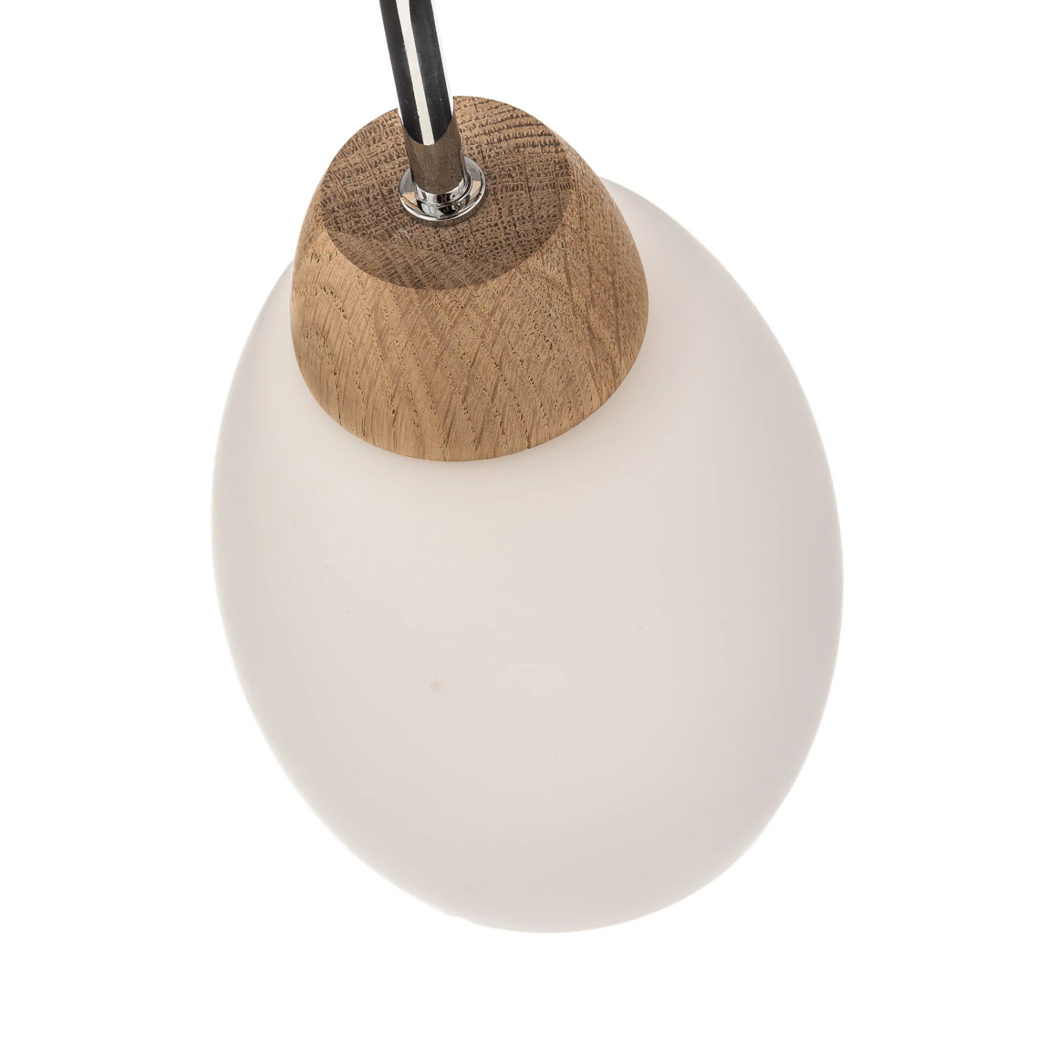 Santa - Deckenleuchte Mit Holz Und 5 Glasschirmen 7 Santa - Deckenleuchte Mit Holz Und 5 Glasschirmen – Bild 5