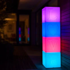 LED-Akkuleuchte The LOVE Lamp, Würfel, RGBW -Eleganter Beleuchtungsladen 8590071 4