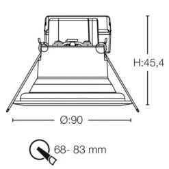 SLC One 360° SunLike LED-Einbauleuchte Schwarz 930 -Eleganter Beleuchtungsladen 9044157 5