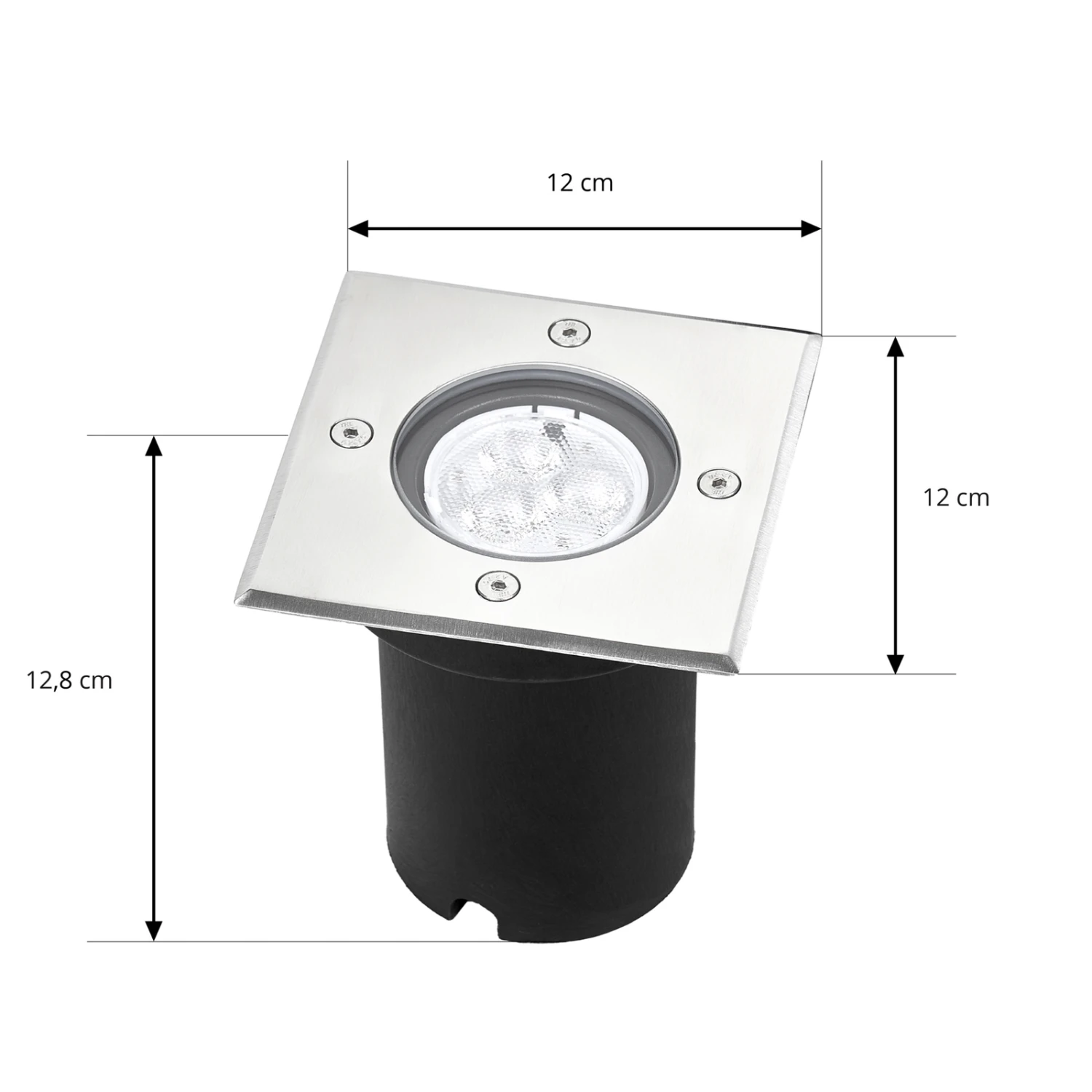 Lucande Eckige LED-Bodeneinbauleuchte Ava, IP67 7 Lucande Eckige LED-Bodeneinbauleuchte Ava, IP67 – Bild 5