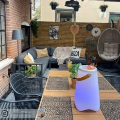 Lucande Terrassenleuchte Andrei Mit Dunkelgrauem Schirm -Eleganter Beleuchtungsladen 9616148 11