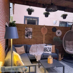 Lucande Terrassenleuchte Andrei Mit Dunkelgrauem Schirm -Eleganter Beleuchtungsladen 9616148 12