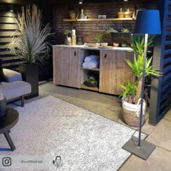 Lucande Terrassenleuchte Andrei Mit Dunkelgrauem Schirm -Eleganter Beleuchtungsladen 9616148 9