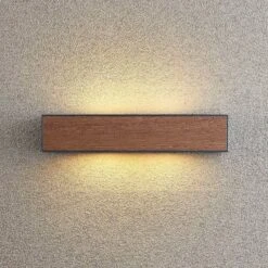 Arcchio Miraz Wandleuchte, E27, Holzoptik -Eleganter Beleuchtungsladen 9616306 6