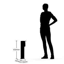 Lucande Semka Wegeleuchte, 65 Cm, Dunkelgrau -Eleganter Beleuchtungsladen 9618155 5