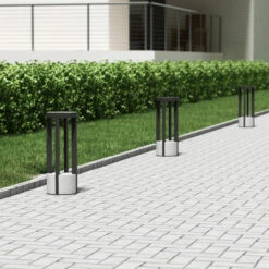 Lucande Overa LED-Sockelleuchte, Rund -Eleganter Beleuchtungsladen 9619303 2