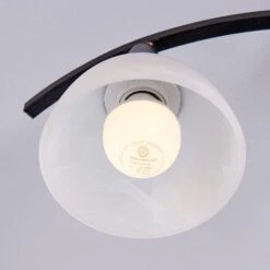 Dreiflammige Deckenlampe Della, Schwarz-gold -Eleganter Beleuchtungsladen 9620970 4