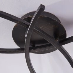 Dreiflammige Deckenlampe Della, Schwarz-gold -Eleganter Beleuchtungsladen 9620970 6