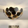Schwarz-goldene Deckenlampe Kinan -Eleganter Beleuchtungsladen 9621167