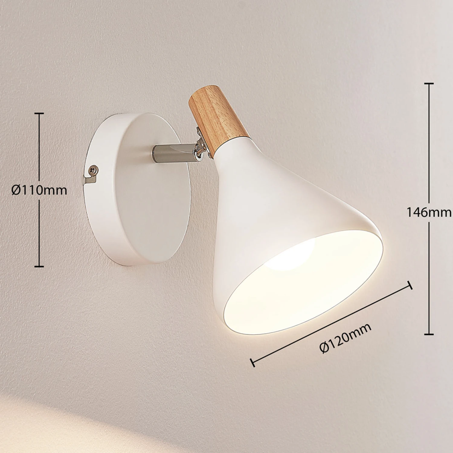 Wandleuchte Arina In Weiß, 1-flammig 6 Wandleuchte Arina In Weiß, 1-flammig – Bild 4