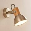 Wand- Und Deckenspot Dennis Mit Holzdetail -Eleganter Beleuchtungsladen 9621816